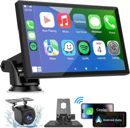 7” Wireless CarPlay & Android Auto Screen with Bluetooth & Camera