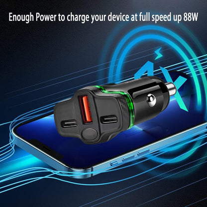TurboCharge 88W Dual Port PD Car Adapter