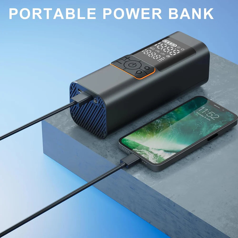 Cordless Tire Inflator – 180PSI Fast Air Pump